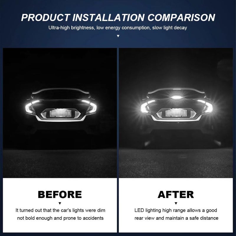 PACLVIO 2Pcs 3157 LED Bulbs, 3056 3156 3057 4157 LED Replacement Bulbs, Super Bright LED Turn Signal Bulbs for Front Rear Turn Signal Light Blinker Parking Side Marker Brake Lights (Xenon White) - Image 3